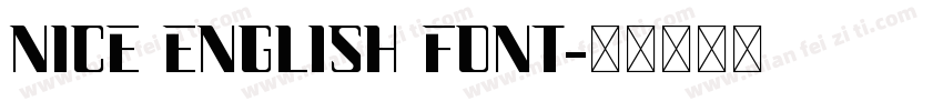 Nice English font字体转换